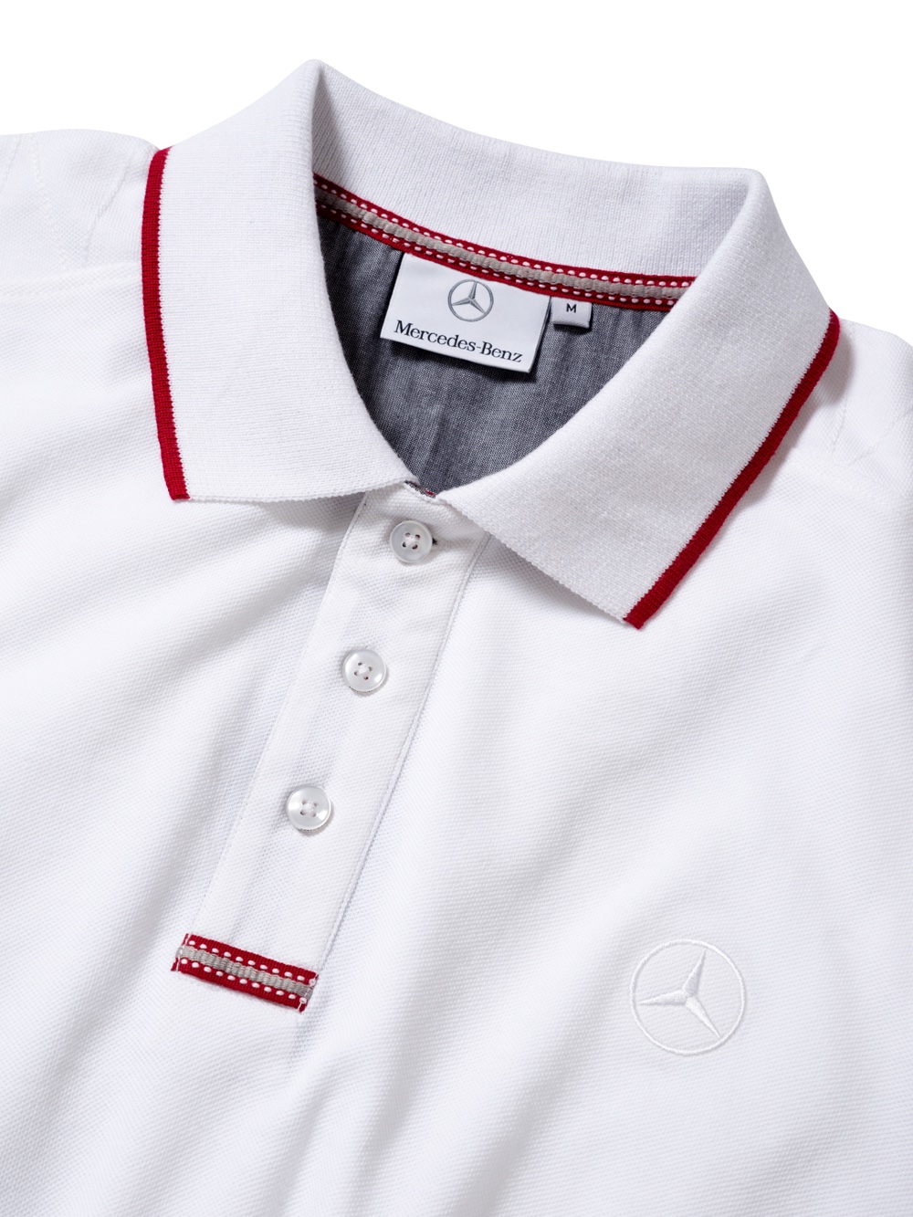 Men's polo shirt, White | Mercedes-Benz Castle Hill